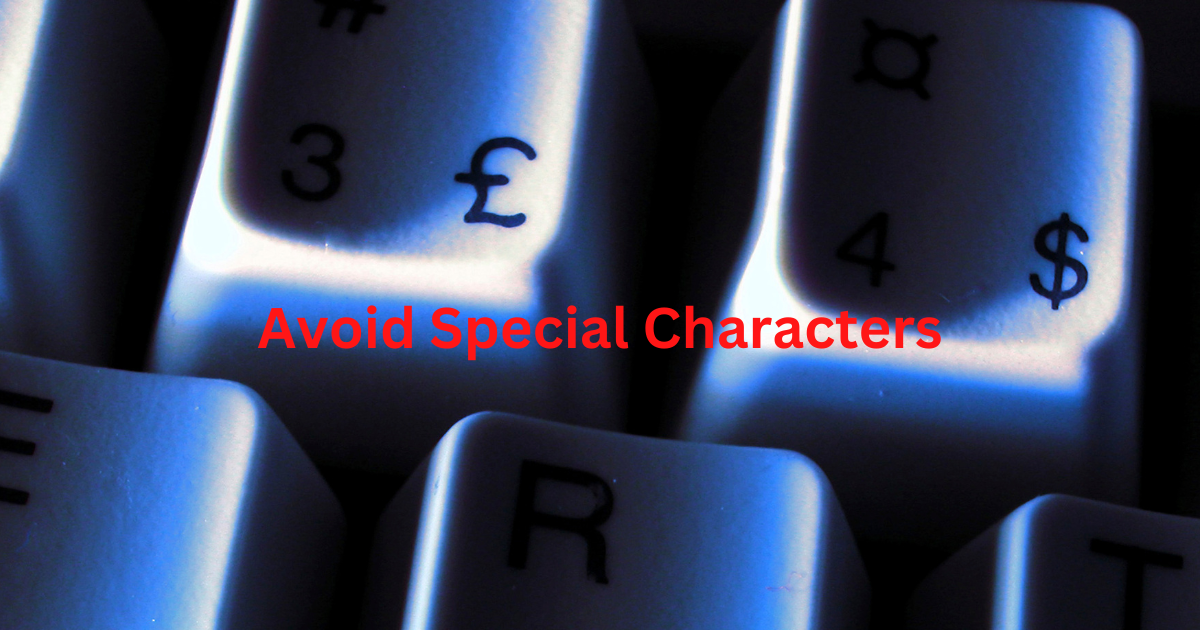 Special characters