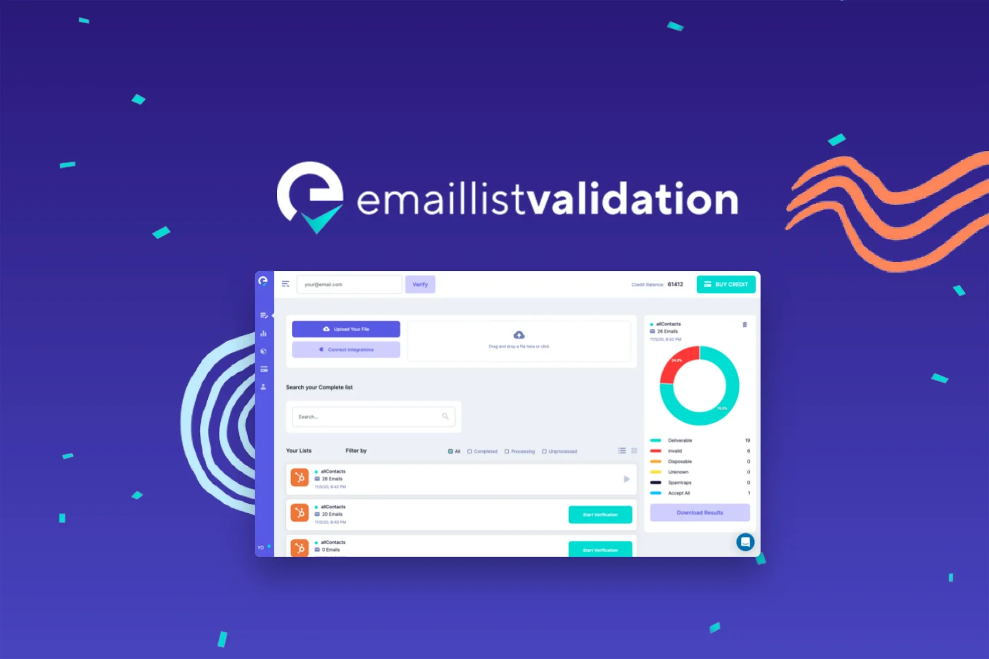 Email list validation